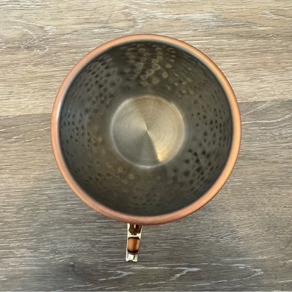 Moscow Mule Copper Plated Stainless Steel Hammered Mug Cup - Picture 5 of 6